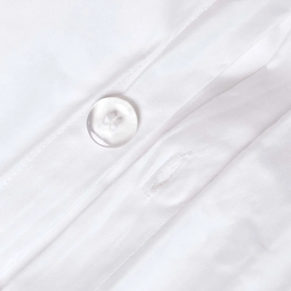Parure de lit en satin de coton égyptien 1000 fils blanc, 260x220cm ->Homescapes Online