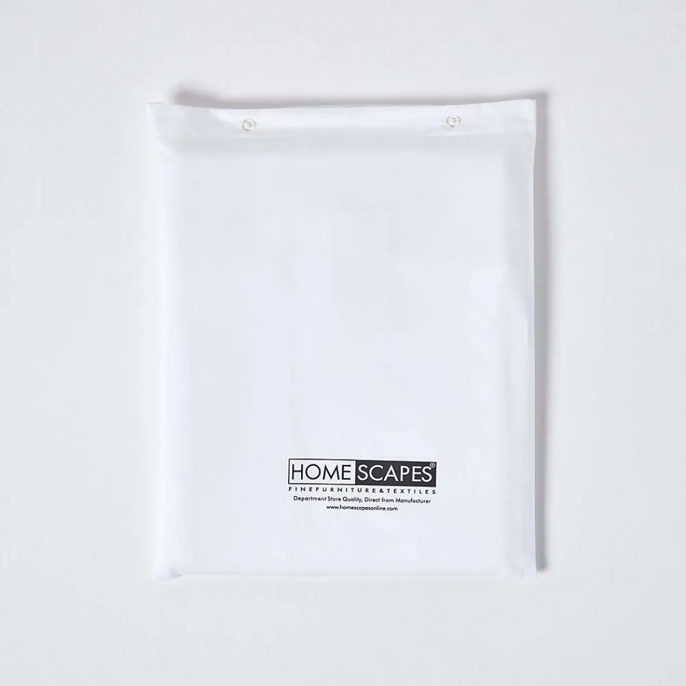 Parure de lit en satin de coton égyptien 1000 fils blanc, 260x220cm ->Homescapes Online