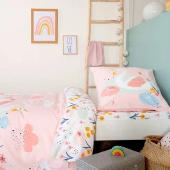 Parure de lit enfant Cygne - Coton 57 fils/cm²><noscript><img width=