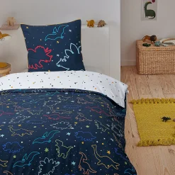 Parure de lit enfant dinosaure réversible 140x200cm>Future Home Online