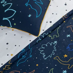 Parure de lit enfant dinosaure réversible 140x200cm><noscript><img width=