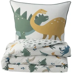 Future Home Parure de lit enfant en coton imprimé dinosaure 140x200cm* Parure De Lit