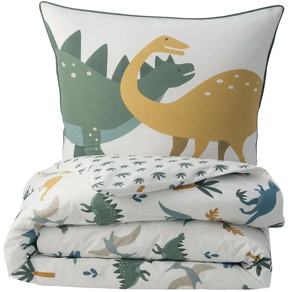 Future Home Parure de lit enfant en coton imprimé dinosaure 140x200cm* Parure De Lit