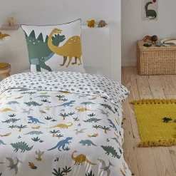 Future Home Parure de lit enfant en coton imprimé dinosaure 140x200cm* Parure De Lit