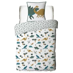 Future Home Parure de lit enfant en coton imprimé dinosaure 140x200cm* Parure De Lit