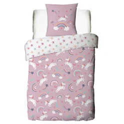 Parure de lit enfant réversible Licorne 140x200cm>Future Home Outlet