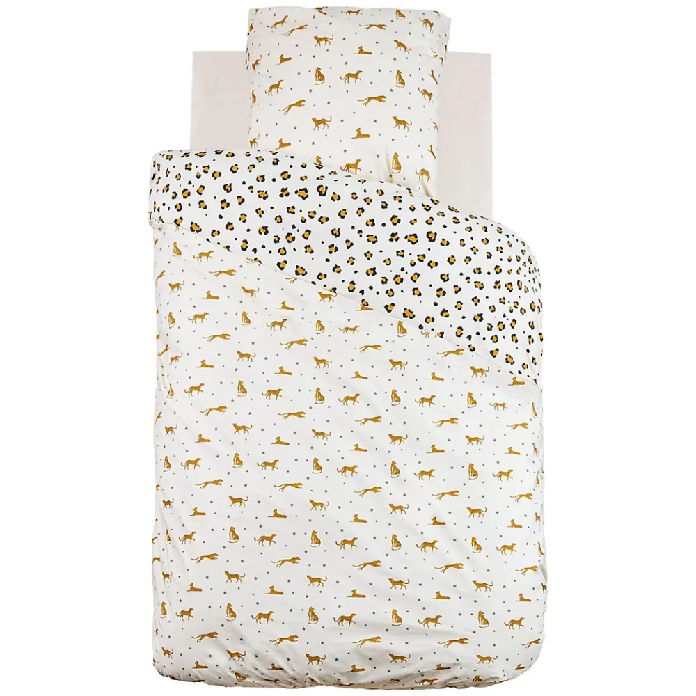 Atmosphera Parure de lit enfant réversible léopard - 100% coton 57 fils/cm²* Parure De Lit