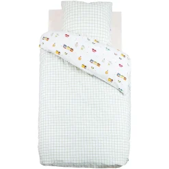 Parure de lit enfant réversible voitures - 100% coton 57 fils/cm²><noscript><img width=