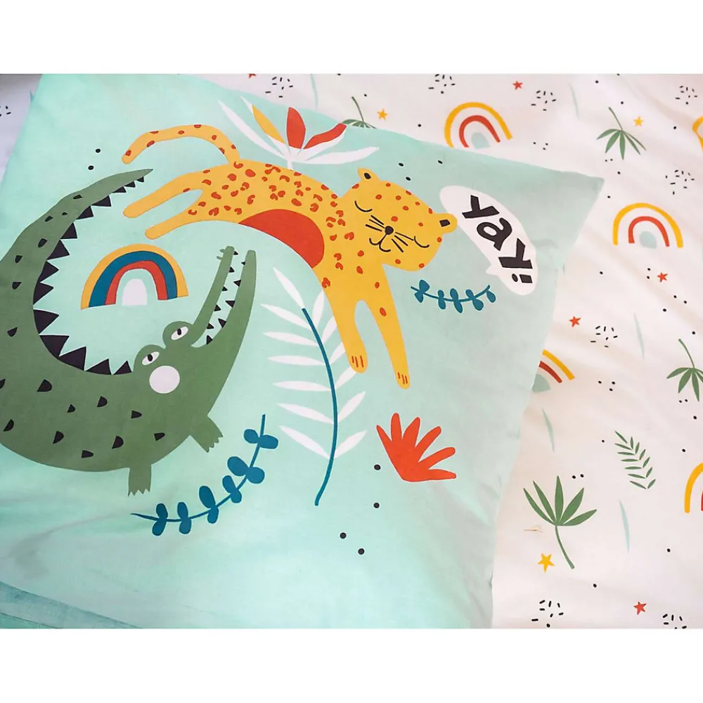Parure de lit enfant Safari - 100% coton adouci 57 fils>Côté Déco Sale