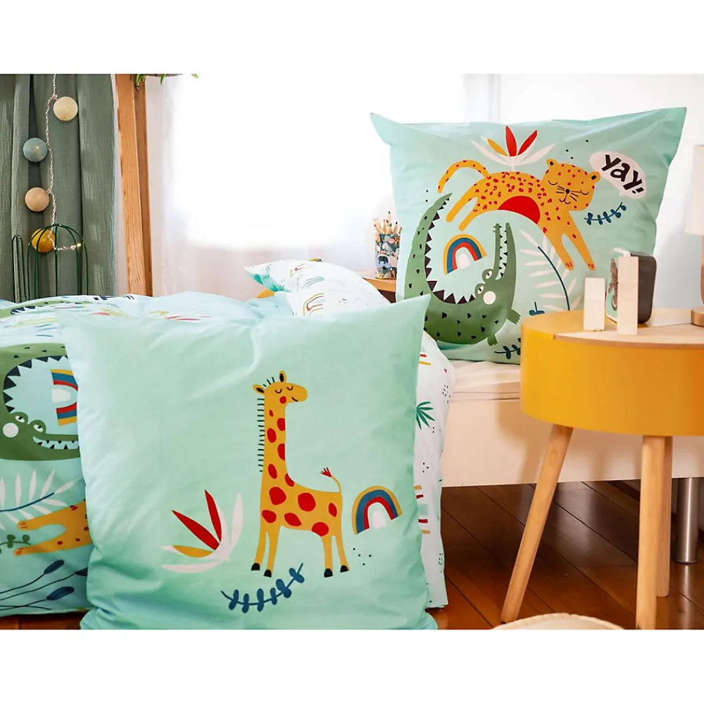 Parure de lit enfant Safari - 100% coton adouci 57 fils>Côté Déco Sale