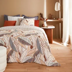 Eden Parure de lit Feuilles graphique skyra* Parure De Lit