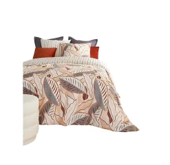Eden Parure de lit Feuilles graphique skyra* Parure De Lit