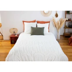 Côté Déco Parure de lit finition tufté - 100% coton lavé 52 fils/cm²* Parure De Lit