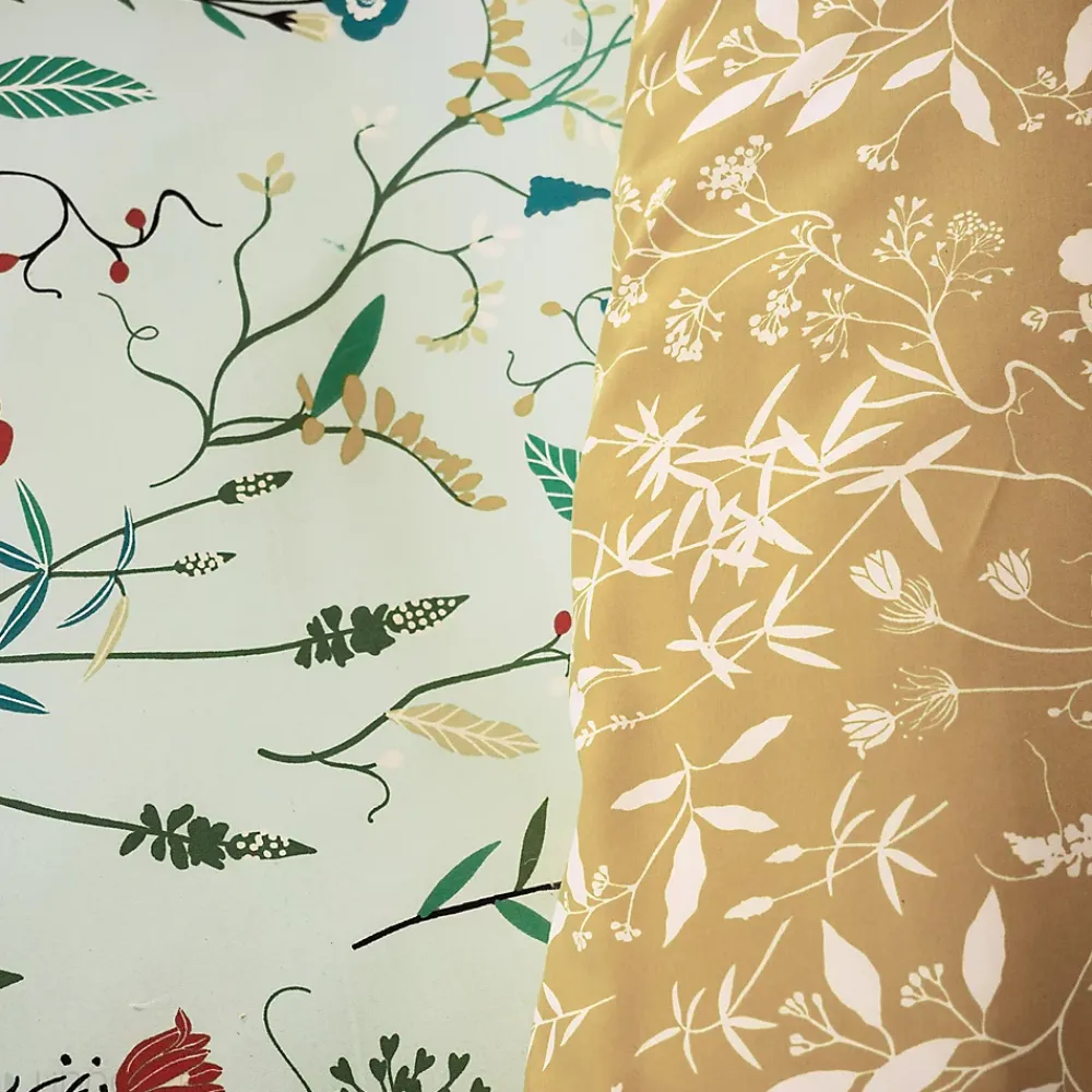 Linnea Parure de lit FLORISSANE 240x220 cm 100% polyester microfibre vert 3 pièces* Parure De Lit