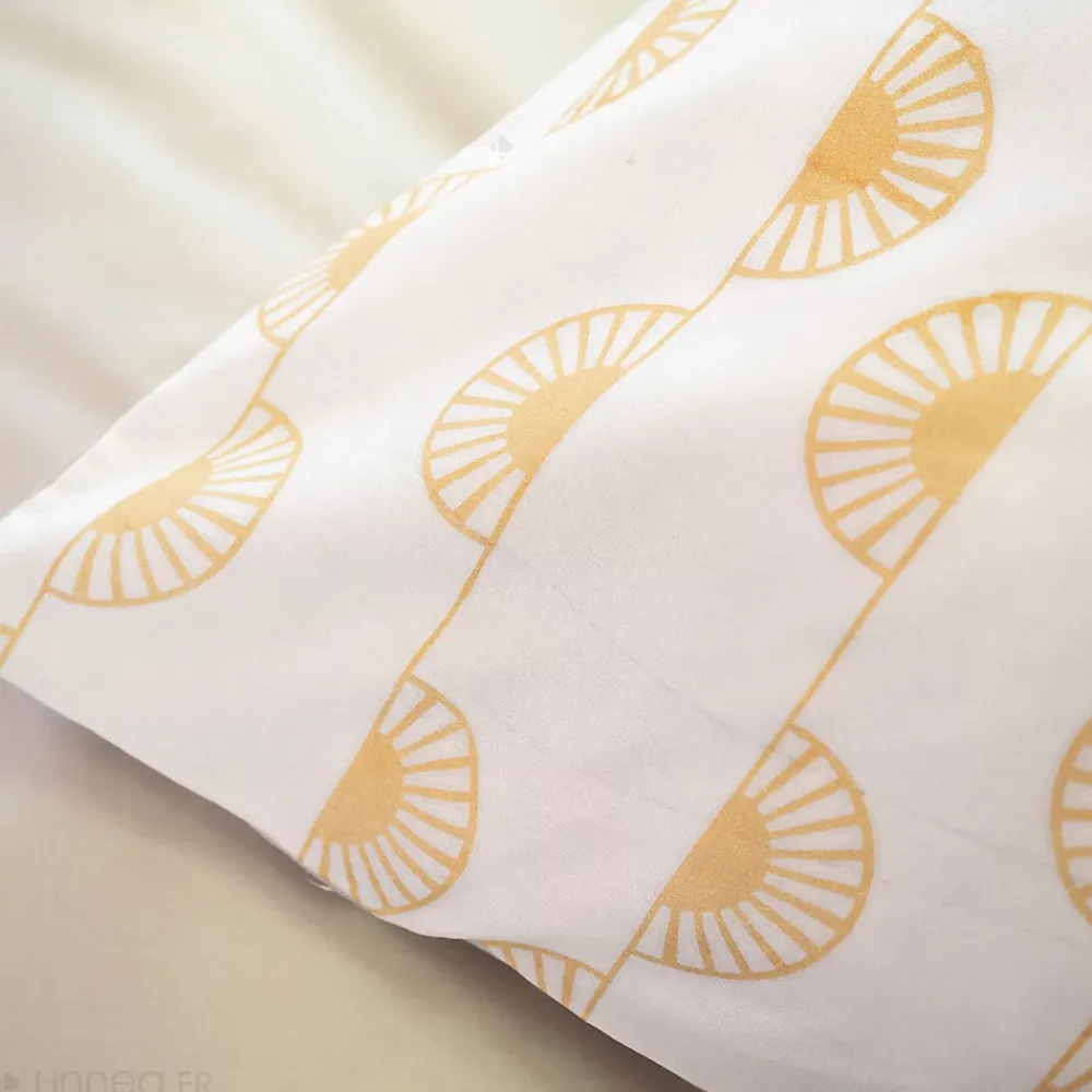 Linnea Parure de lit HELIS 240x220 cm 100% polyester microfibre blanc 3 pièces* Parure De Lit
