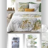 Atmosphera Parure de Lit imprimé Monstera en 240 x 220* Parure De Lit