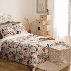 Parure de lit imprimée Alesio - percale - 240x220 cm - Atmosphera>Atmosphera Créateur D'Intérieur Hot