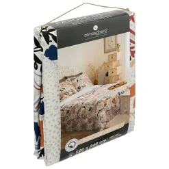 Parure de lit imprimée Alesio - percale - 240x220 cm - Atmosphera><noscript><img width=