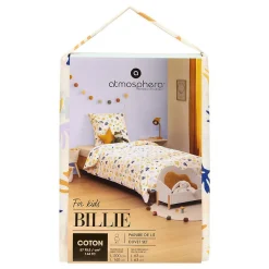 Parure de lit imprimée Billie 140x200 motif organique - Atmosphera><noscript><img width=