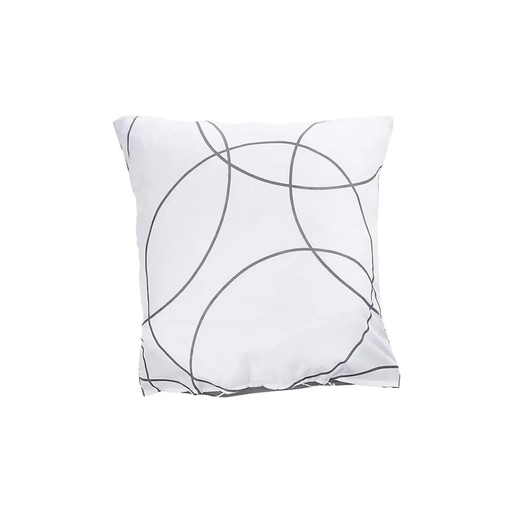 Parure de lit imprimée "Cercles" (140x200 cm - Gris Galet)>Douceur D'Intérieur Outlet