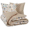 Atmosphera Créateur D'Intérieur Parure de lit imprimée Kilda beige lin 260x240cm - Atmosphera* Boutis, Couvre-Lit, Édredon