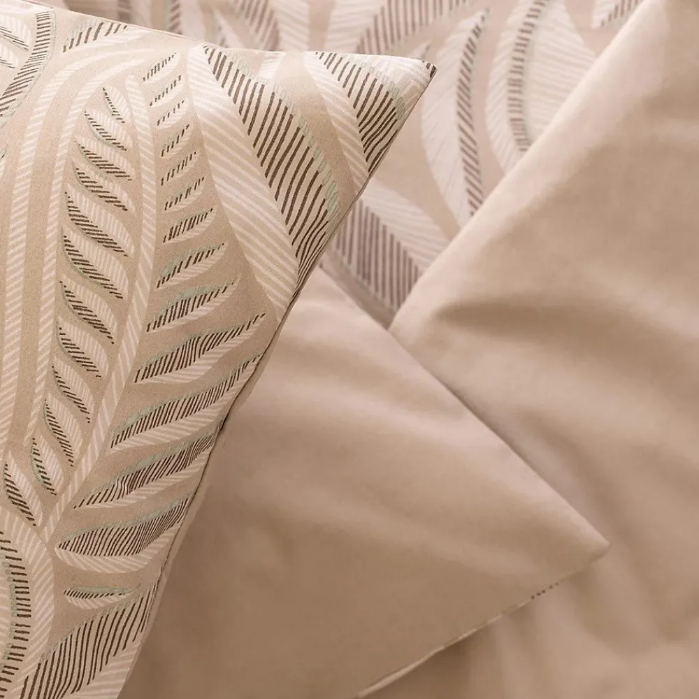 Atmosphera Créateur D'Intérieur Parure de lit imprimée Nalh 260x240cm beige lin - Atmosphera* Parure De Lit