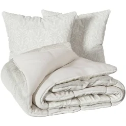 Atmosphera Créateur D'Intérieur Parure de lit imprimée Nalh 260x240cm beige lin - Atmosphera* Parure De Lit