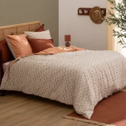 Parure de lit imprimée Posei lin 240x220cm - Atmosphera><noscript><img width=