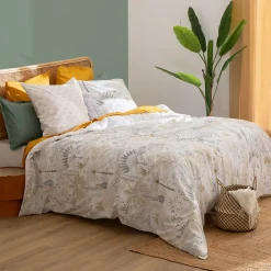 Parure de lit imprimée Sonie blanc 240x220cm - Atmosphera><noscript><img width=