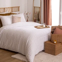 Parure de lit Irhia 240x220cm blanc - Atmosphera>Atmosphera Créateur D'Intérieur Hot