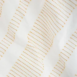 Atmosphera Créateur D'Intérieur Parure de lit Isao coton blanc/jaune 240x220cm - Atmosphera* Boutis, Couvre-Lit, Édredon
