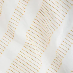Parure de lit Isao coton blanc/jaune 260x240cm - Atmosphera><noscript><img width=