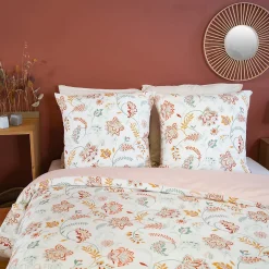 Parure de lit ISPANA 240x220 cm 100% polyester microfibre rose 3 pièces><noscript><img width=