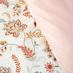 Parure de lit ISPANA 240x220 cm 100% polyester microfibre rose 3 pièces><noscript><img width=