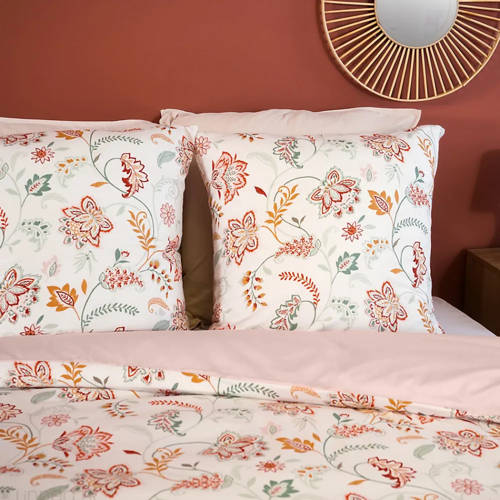 Parure de lit ISPANA 240x220 cm 100% polyester microfibre rose 3 pièces>Linnea Online
