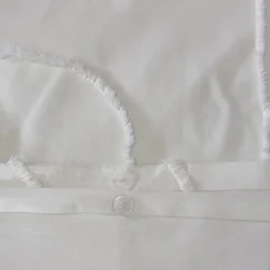 Parure de lit JAJA - 240x220 cm - Coton BCI lavé tufté - 52 fils,cm² - Blanc - 220x240cm - Blanc><noscript><img width=