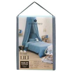 Atmosphera Créateur D'Intérieur Parure de lit Lili 140x200cm bleu - Atmosphera* Boutis, Couvre-Lit, Édredon