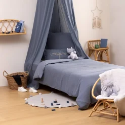 Atmosphera Créateur D'Intérieur Parure de lit Lili 140x200cm bleu - Atmosphera* Boutis, Couvre-Lit, Édredon