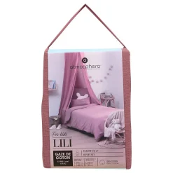 Parure de lit Lili 140x200cm rose antique - Atmosphera><noscript><img width=