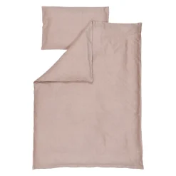 Kindsgut Parure de lit pour enfant 135 x 100 cm avec fermeture éclaire rose foncé* Parure De Lit