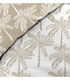 Parure de lit réversible 100% coton (240x220 cm - Naturel)><noscript><img width=