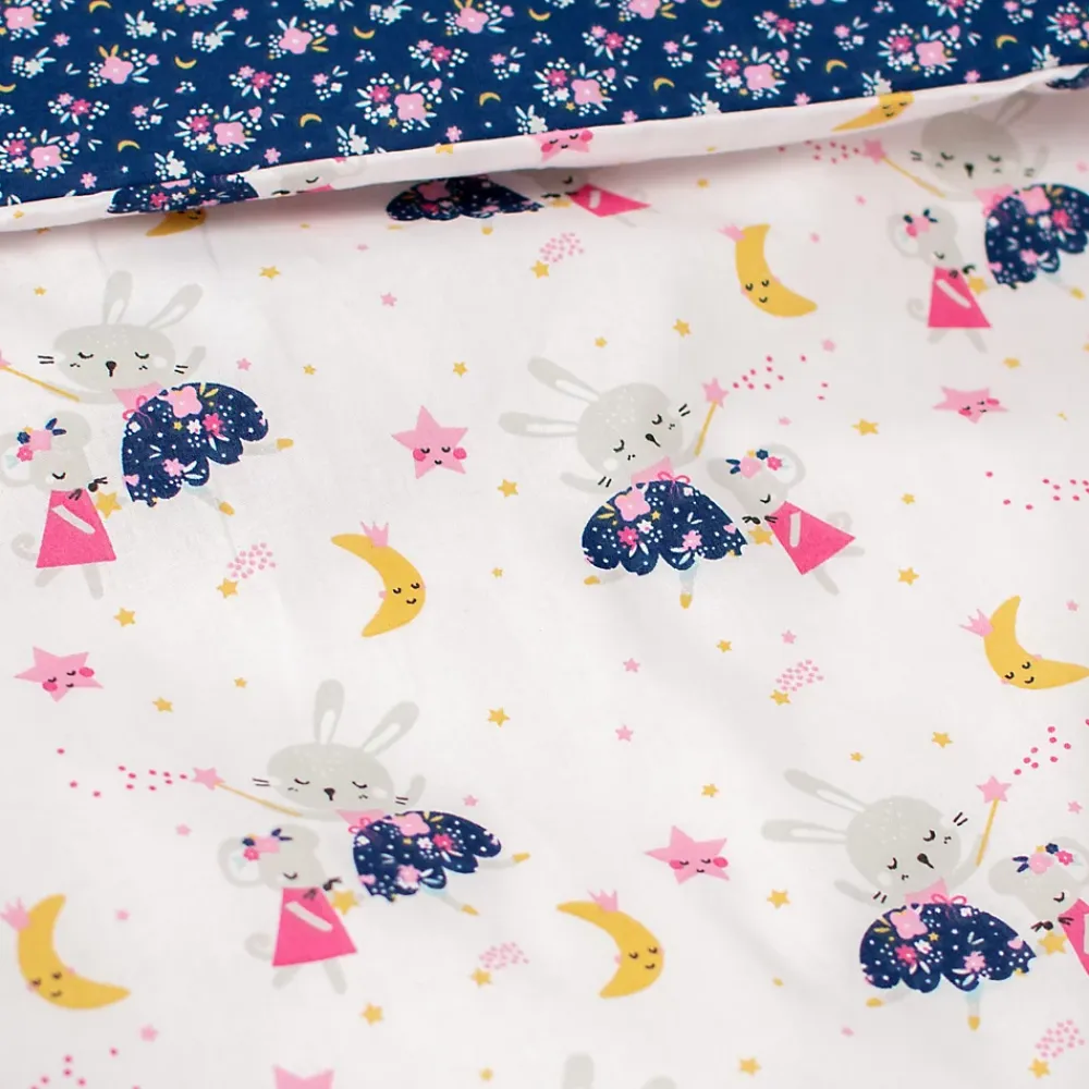 Sevira Kids Parure de lit réversible en coton Fairy Flore* Parure De Lit