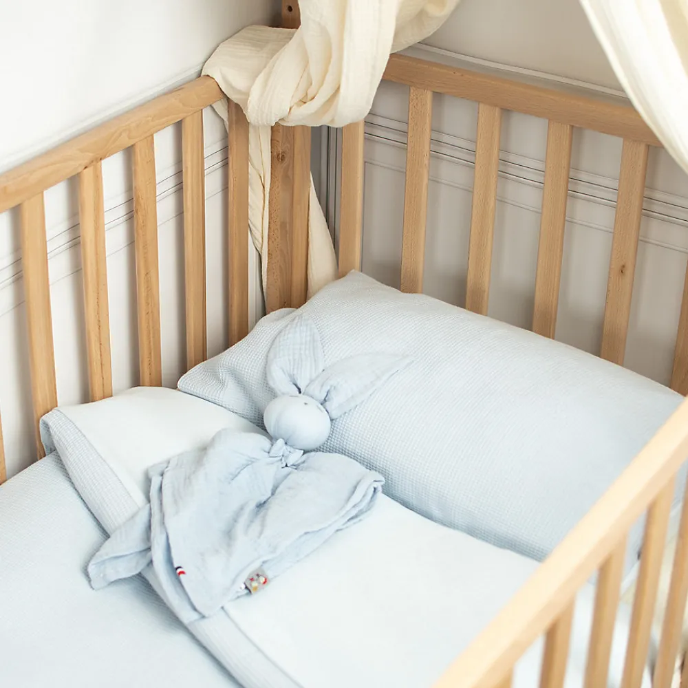 Parure de lit réversible gaze de coton & nid d'abeille>Sevira Kids Sale