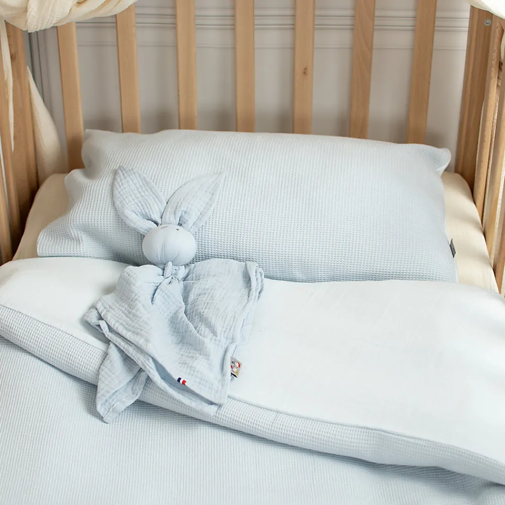 Parure de lit réversible gaze de coton & nid d'abeille>Sevira Kids Sale