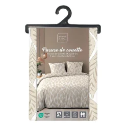 Douceur D'Intérieur Parure de lit réversible (240x220 cm - Naturel)* Parure De Lit