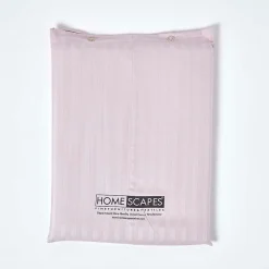 Homescapes Parure de lit satin rayé en coton égyptien 330 fils violet, 260x220cm -* Parure De Lit