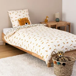 Parure de lit Telma motif léopard 140x200cm - Atmosphera><noscript><img width=