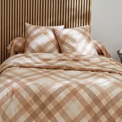 Linnea Parure de lit 200x200 cm 100% flanelle de coton ARTHUR beige 3 pièces* Parure De Lit