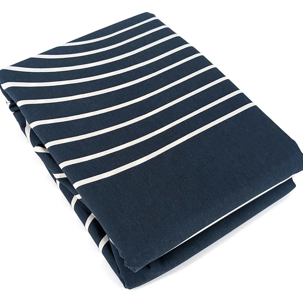 Parure de lit 240x220 cm coton BCI adouci CUTS Bleu 3 pièces>Linnea Clearance