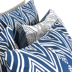Parure de lit 240x220 cm coton NORDA Bleu><noscript><img width=
